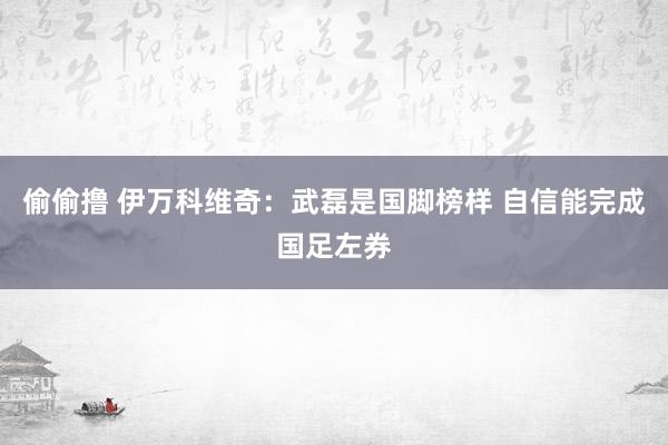 偷偷撸 伊万科维奇：武磊是国脚榜样 自信能完成国足左券