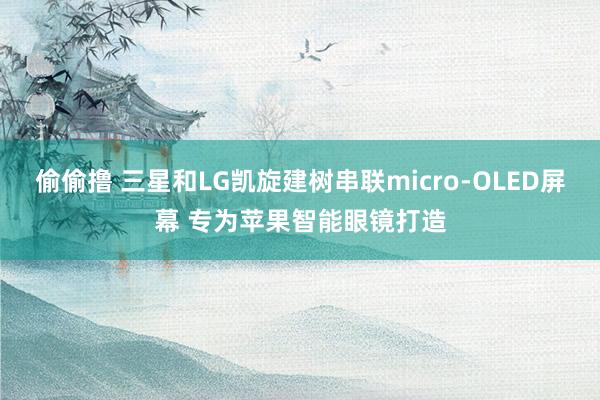 偷偷撸 三星和LG凯旋建树串联micro-OLED屏幕 专为苹果智能眼镜打造