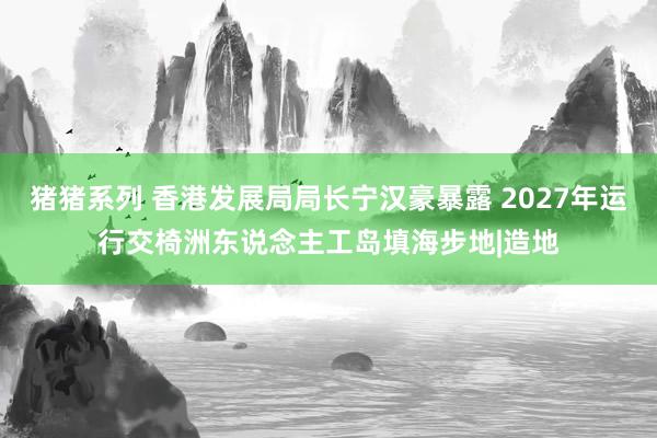 猪猪系列 香港发展局局长宁汉豪暴露 2027年运行交椅洲东说念主工岛填海步地|造地